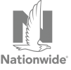Nationwide Logo In Grey On White Background
